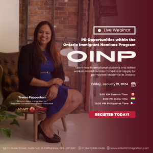 OINP Ontario PNP webinar