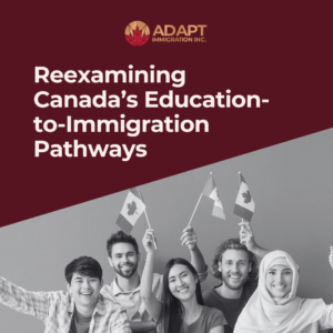 International students in Canada celebrating graduation, representing updated 2025 education-to-immigration pathways and new PGWP rules.