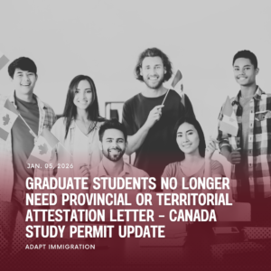 International graduate students holding a Canadian flag, showing that graduate students no longer need an attestation letter to study in Canada