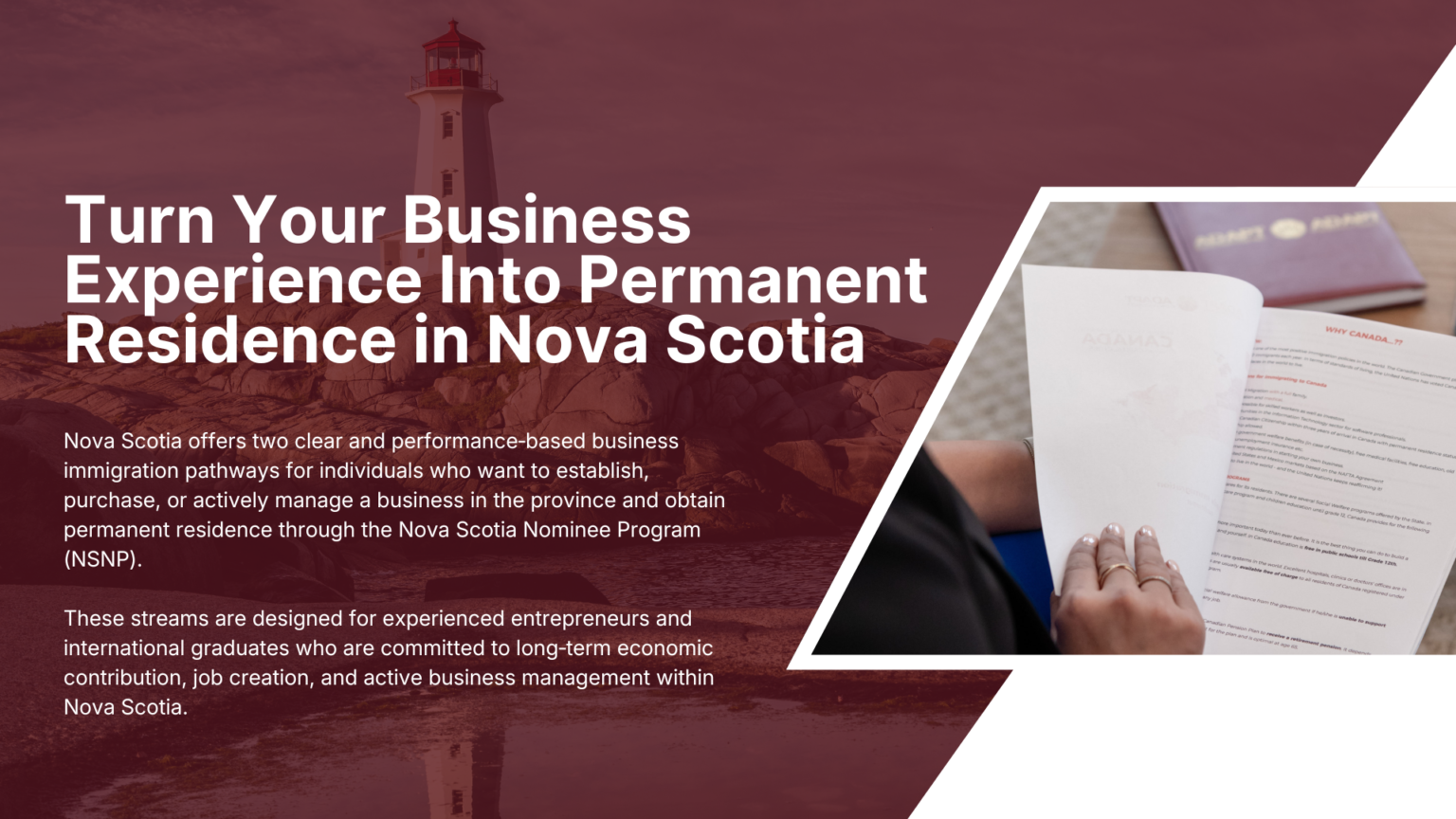 Nova Scotia Entrepreneur Immigration | NSNP