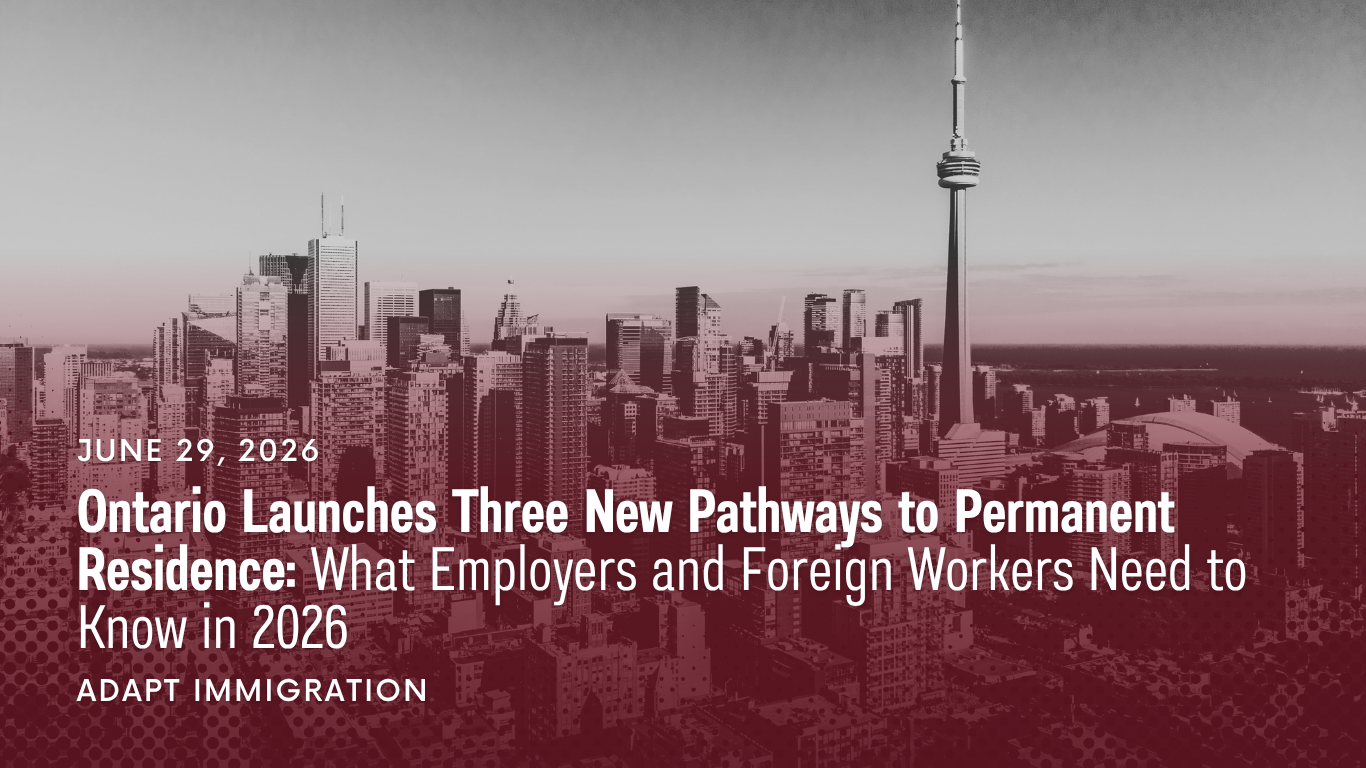 Ontario New Permanent Residence Pathways: 2026 Guide